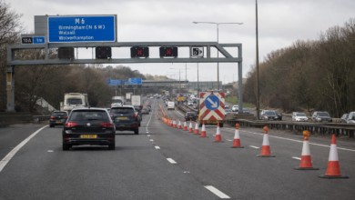 M6 Walsall Birmingham Lanes Closure