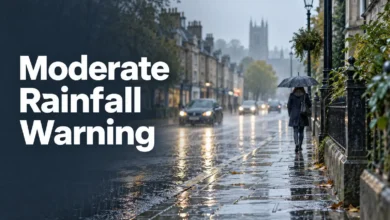 Moderate Rainfall Warning