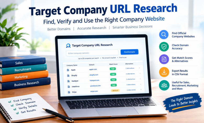 Target Company URL Research